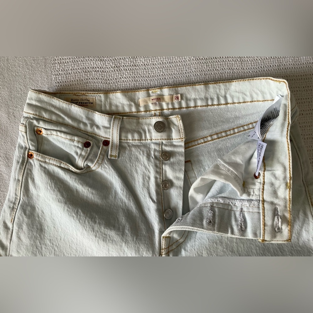 Levi's Blue Straight Leg Jeans Vintage-Inspired Classic - Picture 5 of 11